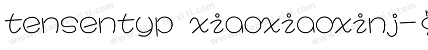 tensentyp xiaoxiaoxinj字体转换
